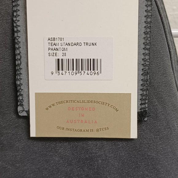 Critical Slide Society Men's Beach Shorts-Standard Team Trunk-Phantom - Picture 3 of 4